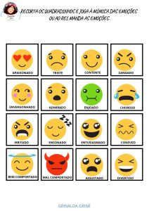 11 Atividades para a identificação de emoções PDF - Grinalda Grine
