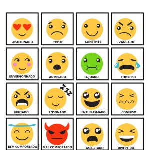 11 Atividades para a identificação de emoções, sentimentos, expressões.