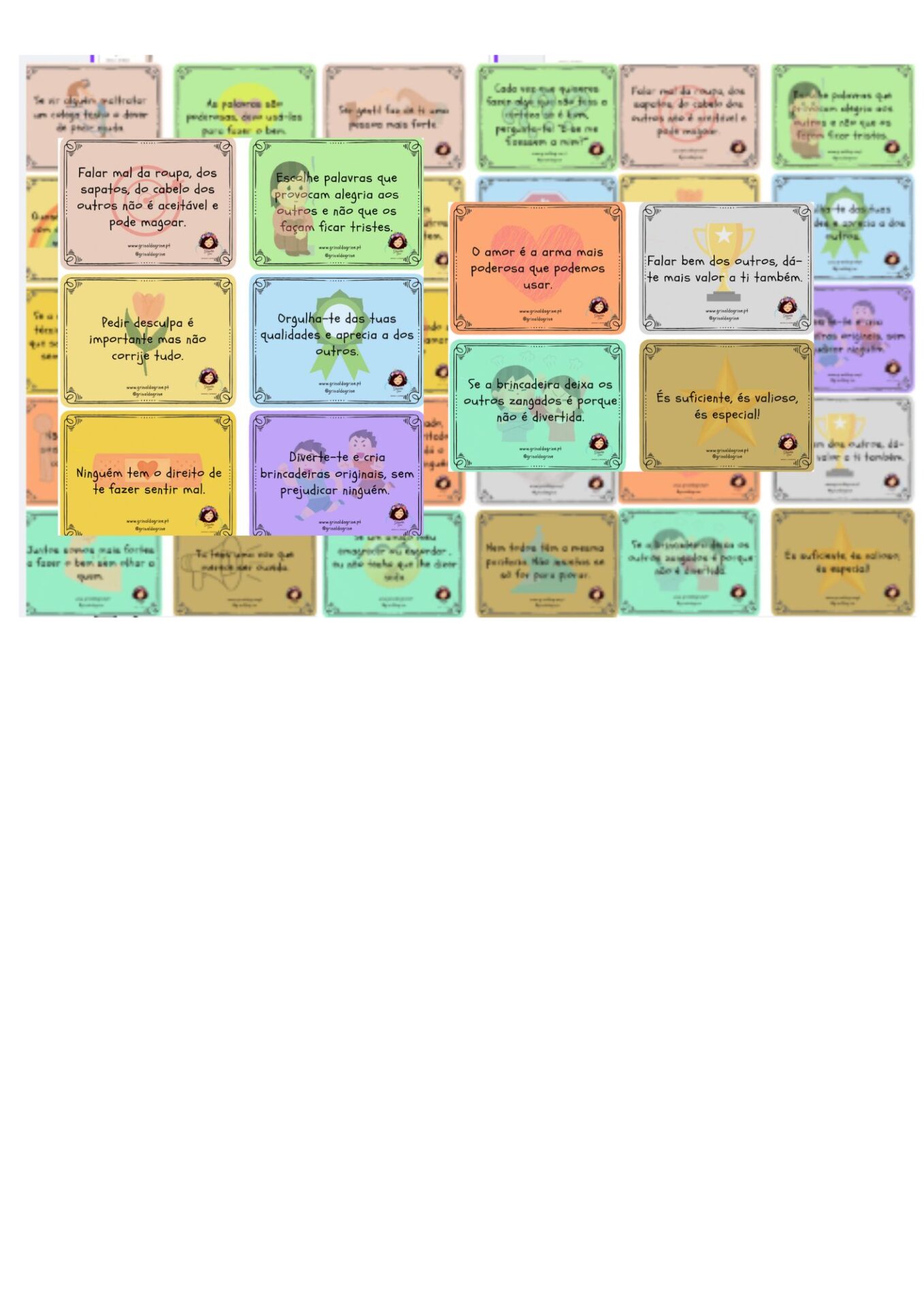 Cartas Prevenção Bullying PDF 1 Cartas Prevenção Bullying PDF